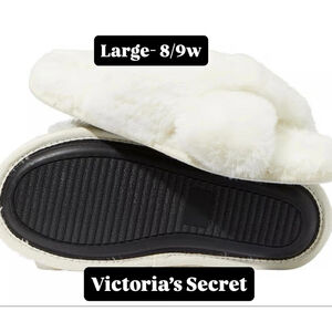 PINK Victoria's Secret Cream Fuzzy sippers women 8, 8.5, 9